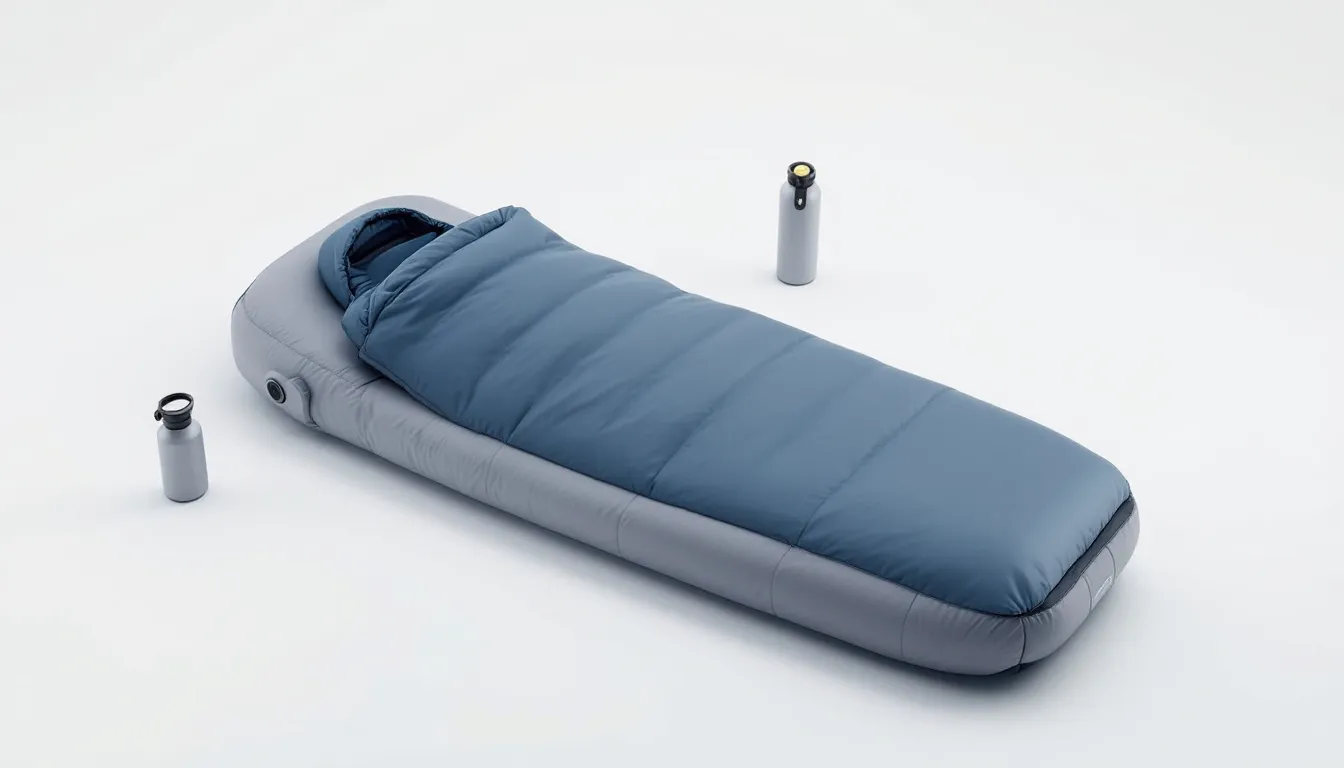 Sleeping systems for lightweight camping, including sleeping bags and pads.