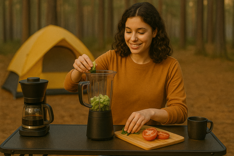 Efficient Camp Kitchen with Modern Gadgets
