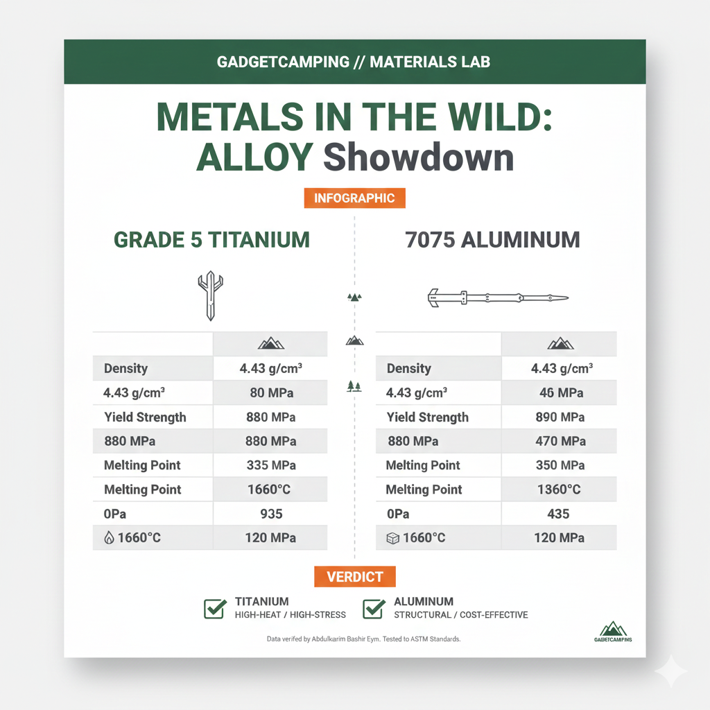 Grade 5 Titanium vs. 7075 Aluminum: A Strength-to-Weight Analysis